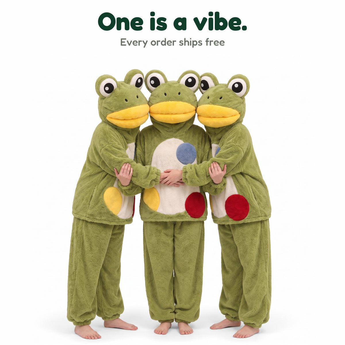 Croakenstein frog sets, group photo, every order ships free